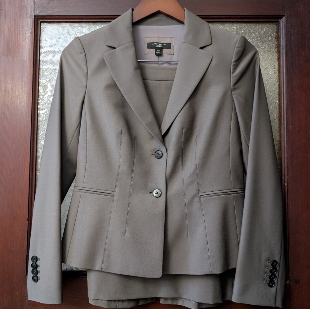 Ann Taylor Blazer & Skirt